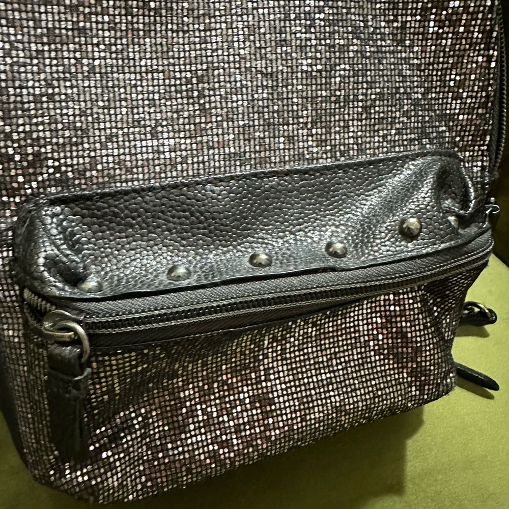 Victoria's Secret Black and Silver Backpack - Picture 4 of 9